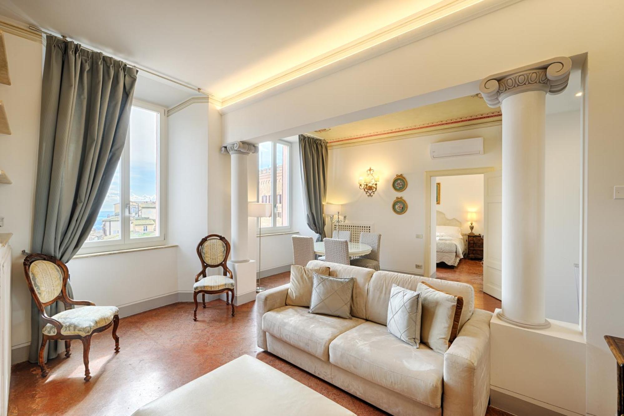 Апартаменты Palazzo Lenzi Сиена Экстерьер фото